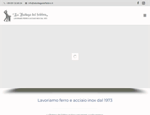 Tablet Screenshot of labottegadelfabbro.it
